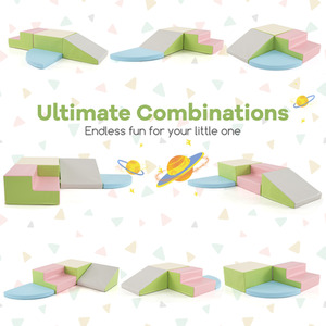 Kids Soft Toy Set Building Blocks Structures Set by Costway