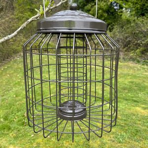 Heavy Duty Squirrel Proof Hanging Bird Suet Fat Ball Feeder - Grey / 2 by Selections