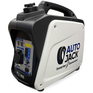 Autojack Petrol Generator Quiet Portable Suitcase Camping Inverter 1200W - White by Autojack