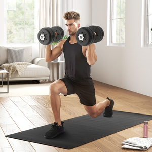 HOMCOM 30kg Adjustable Dumbbells Weight Set A91-139V03BK - Black by HOMCOM