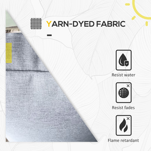 Outsunny 5 Pieces Patio Garden Rattan Furniture Set - Grey by Outsunny