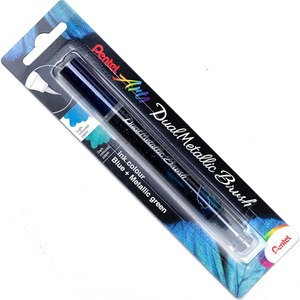 Pentel Arts - Dual Metallic Brush Pen - Metallic Ink - Single Pen by Pentel