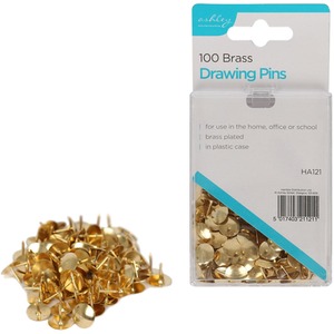 Drawing Pins - Brass - Brass / 200 by Ashley