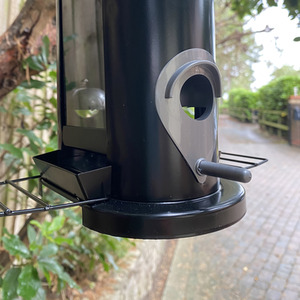 Wentworth Bird Seed Feeder with 4 Feeding Ports - Black by Selections