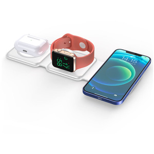 Foldable Magnetic Wireless Charging Base - Black by n/a