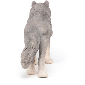 PAPO Large Figurines Large Wolf Toy Figure - Grey by PAPO