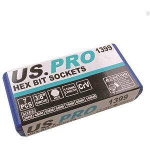 US PRO Extra Long Hex Bit Socket Set 38