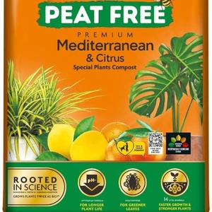 Peat Free Premium Mediterranean Citrus Compost - Brown by Miracle-Gro