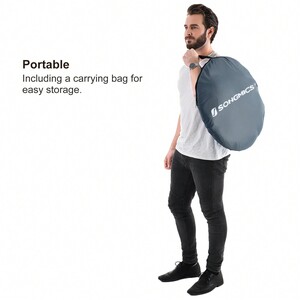 SONGMICS Portable Pop Up Privacy Tent - Grey by SONGMICS