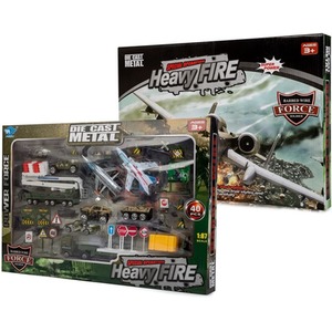 Big Daddy Kids Vehicle Set with Accessories - Multi / Military Aircaft / 40+ by Big Daddy