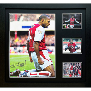 Thierry Henry Signed and Framed Arsenal Photograph - Red by Allstarsignings