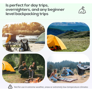 Outsunny Dome Camping Tent 5 to 6 Man - Green by Outsunny