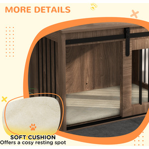 PawHut Dog Crate Furniture with Removable Cushion by PawHut