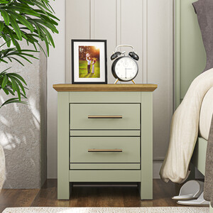 Bexley Bedside Table - Sage Green