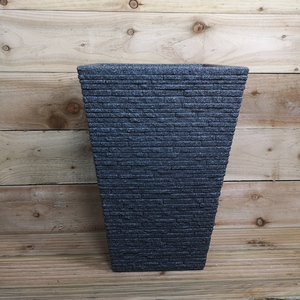 Tall Slate Effect Garden Planter - Grey by Samuel Alexander