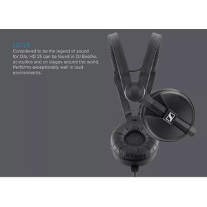 Sennheiser HD 25 Lightweight DJ And Monitoring Headphones - Multicolour by Sennheiser