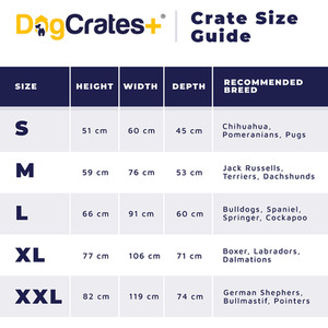 Dog Crate with Bed - Black / M by DogCratesPlus