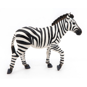 PAPO Wild Animal Kingdom Male Zebra Toy Figure - White by PAPO