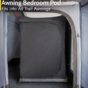 Driveaway Awning Bedroom Pod - Black by Trail