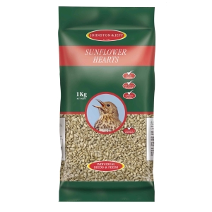 Johnston &Jeff Sunflower Hearts - 1kg by Johnston & Jeff