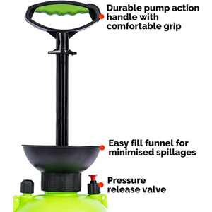 Pro-Kleen Garden Pressure Pump Sprayer Manual Action 5L - Green by Pro-Kleen