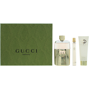 Gucci Guilty Pour Femme 3 Piece Eau de Parfum 90ml Gift Set For Her - Green by Gucci