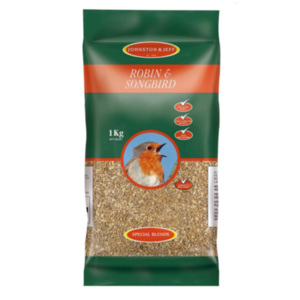 Johnston & Jeff Robin Mix with Mealworm - 1kg by Johnston & Jeff