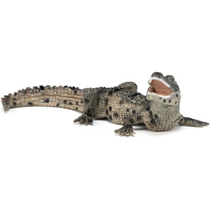 PAPO Wild Animal Kingdom Baby Crocodile Toy Figure - Black by PAPO