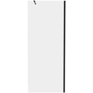 Black Walkin Shower Enclosure Easy Clean Clear Glass Shower Screen