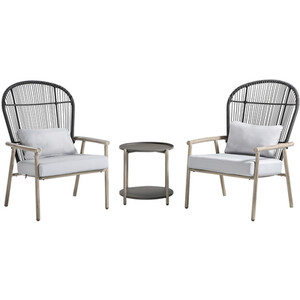 Darcie Bistro Set - Grey by Malay