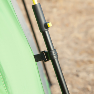 Outsunny 6 Person Camping Tent Pop-up - Green, Black by Outsunny