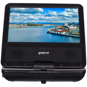 7 inch Portable DVD Player with Swivel Screen - Black by Groov-e