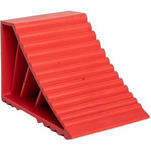 Set of 2 Heavy Duty Ridged Vehicle Wheel Chocks with Handles - Red by Samuel Alexander