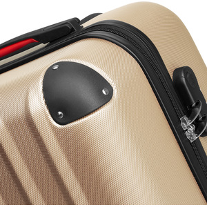 tectake Suitcase Set 4-Piece Pucci - Champagne by tectake