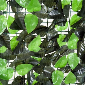 Outsunny 3M x 1M Artificial Leaf Hedge Screen - Green by Outsunny