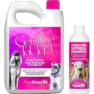 Baby Powder Fragrance Dog Shampoo and Hydrating Oatmeal Dog Shampoo 250ml - Clear by Pretty Pooch