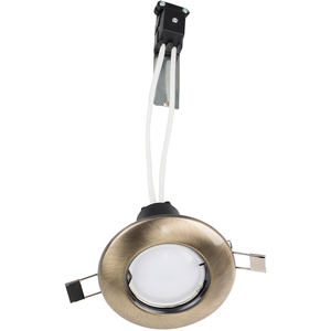 10 Pack Fire Rated Gold Finish GU10 Ceiling Spotlight Downlight Fittings - Gold by ValueLights