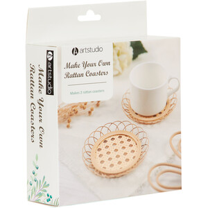 Make Your Own Rattan Coasters - Natural by Art studio