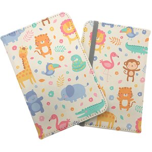 Cute Pastel Jungle Animals Passport Cover - Yellow by Warren Reed - Designer