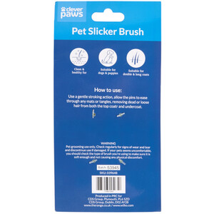 Pet Slicker Brush - Small by Clever Paws