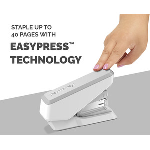 Fellowes Half Strip Stapler 40 Sheet Capacity - White by Fellowes