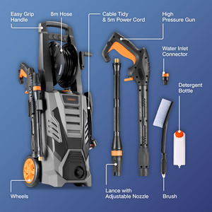 Pressure Washer 2200W - Grey by VonHaus