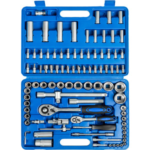 Ratchet with Socket Set - 94-Piece, 14 and 12 