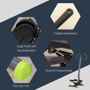 HOMCOM Adjustable Stepper - Grey by HOMCOM