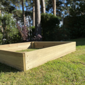 Raised Wooden Vegetable Bed - Natural / 2 x Wooden Raised Vegetable Bed by Selections