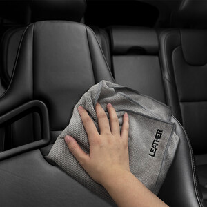 Simply Auto Leather Microfibre Cloth - Grey