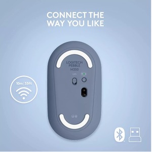 Logitech Pebble Wireless Bluetooth Mouse Blueberry - Multicolour by Logitech