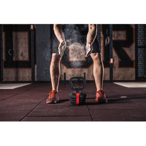 ELEMENT10 Adjustable Kettlebell 1kg to 10kg - Black Red by Strongology