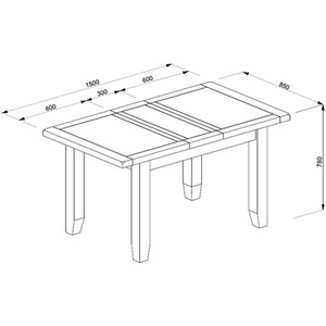 Kinsale Extending Dining Table - Oak / 120 - 150 cm by Jonas & James