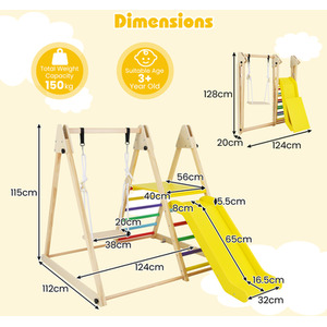 Montessori Playground Climber Playset by Costway